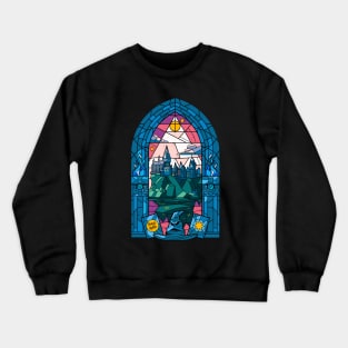 Stained Glass Castle Crewneck Sweatshirt